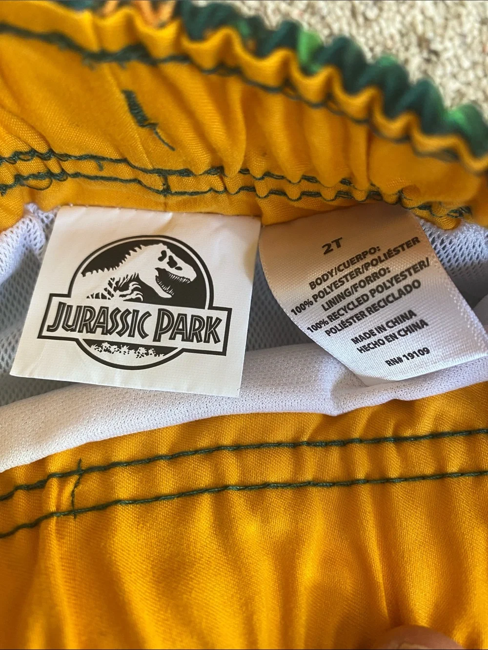 Jurassic Park dinosaur shorts